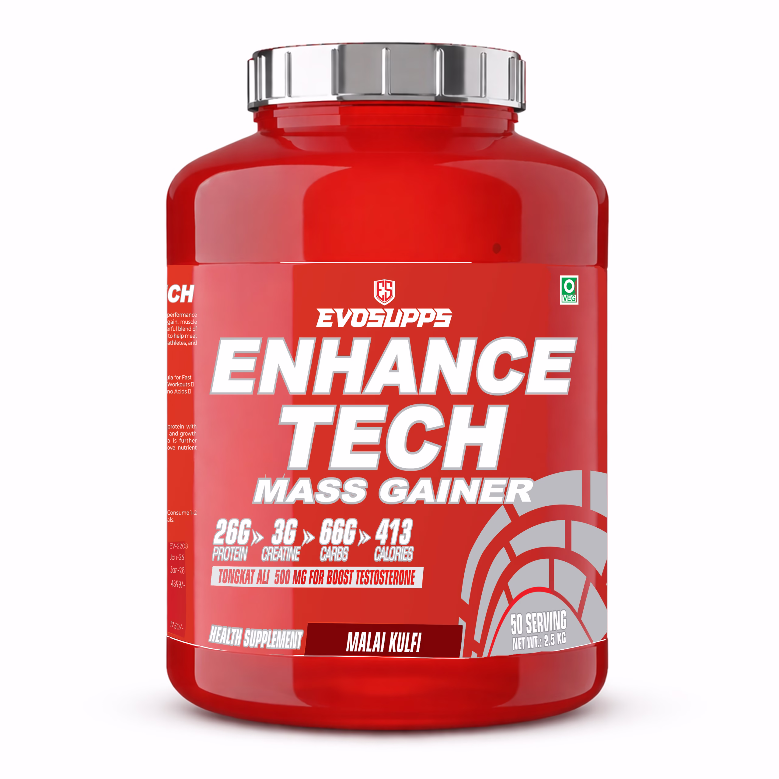 High-quality EvoSupps Enhance Tech Mass Gainer